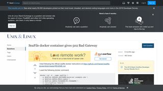 
                            7. SeaFile docker container gives 502 Bad Gateway - Unix & Linux ...