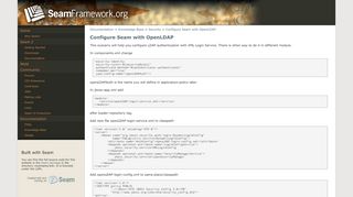 
                            10. Seam Framework - Configure Seam with OpenLDAP