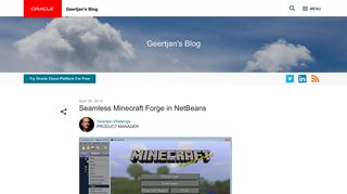 
                            9. Seamless Minecraft Forge in NetBeans | Oracle Geertjan's Blog