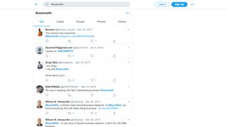 
                            5. #seamwith hashtag on Twitter