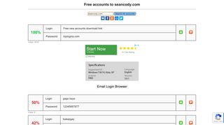
                            6. seancody.com - free accounts, logins and passwords