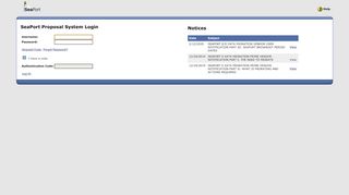 
                            13. SeaPort Proposal System: Login