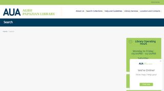 
                            4. Search – AUA's AGBU Papazian Library