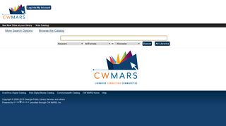 
                            10. Search Catalog - CW MARS Catalog