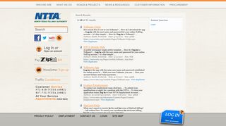 
                            7. Search Center : log in - NTTA