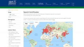 
                            2. Search Certificates - IRIS Portal