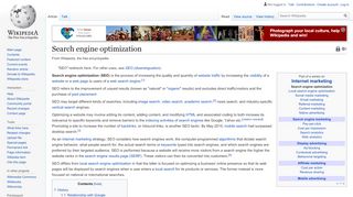 
                            10. Search engine optimization - Wikipedia