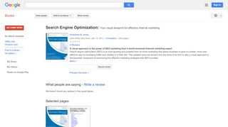 
                            12. Search Engine Optimization: Your visual blueprint for effective ...  - Google بکس کا نتیجہ