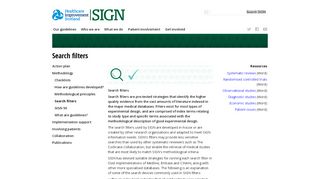 
                            2. Search filters - Scottish Intercollegiate Guidelines Network