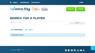 
                            3. Search for a Player - Play Games. Heal Kids. | Extra Life