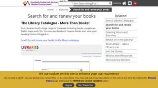 
                            2. Search for and renew your books | Wexford County Council