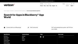
                            8. Search for Apps in Blackberry App World | Verizon Wireless