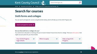 
                            9. Search for courses - Kent County Council