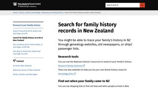 
                            4. Search for family history records in New Zealand | NZ Government