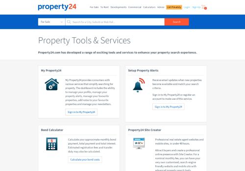
                            5. Search for property in South Africa. Property tools ... - Property24
