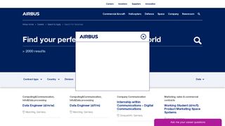 
                            2. Search for vacancies - Airbus