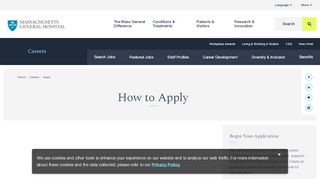 
                            12. Search Jobs & Apply - Massachusetts General Hospital, Boston, MA