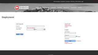 
                            8. Search Jobs - Cochise College