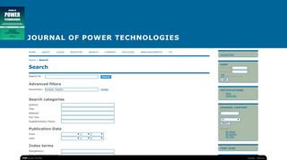 
                            12. Search - Journal of Power Technologies