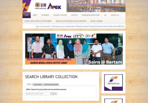 
                            3. search library collection - AMDI - USM