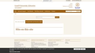 
                            11. Search | Lund University Libraries