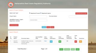 
                            2. Search Project Details - Login Page : Maharashtra Real Estate ...