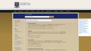 
                            3. Search Results : Check My Application - UWC