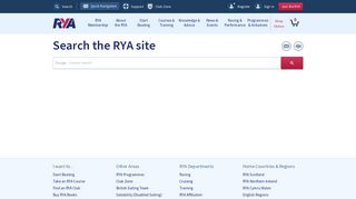 
                            6. Search the RYA site | RYA - Royal Yachting Association