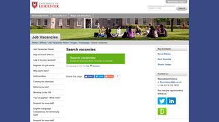 
                            5. Search vacancies — University of Leicester