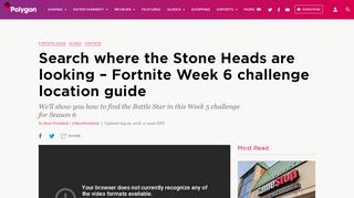 
                            7. Search where the Stone Heads are looking – Fortnite Week 6 ...