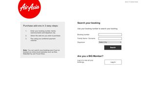 
                            6. Search your flight bookings - AirAsia | Booking | Book low fares online
