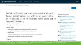 
                            2. Searching for a virtual machine using the vCenter Server search ...