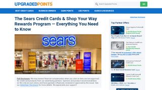 
                            11. Sears Credit Cards & Shop Your Way Rewards ... - Upgraded Points