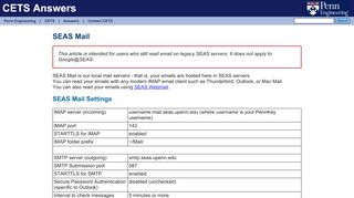 
                            2. SEAS Mail - CETS