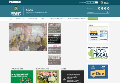 
                            13. SEAS - Secretaria de Estado de Assistência Social do Amazonas