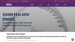 
                            10. Season Pass Auto-Renewal | Knott's Berry Farm