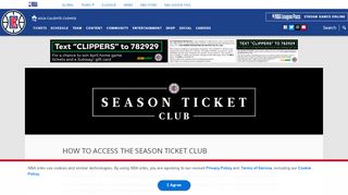 
                            3. Season Ticket Club | Los Angeles Clippers - NBA.com
