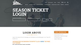 
                            5. Season Ticket Login | San Antonio Stock Show & Rodeo