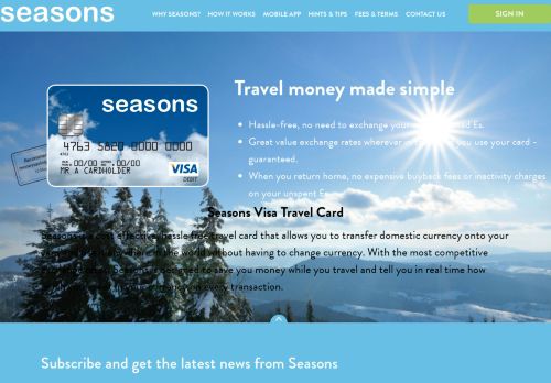 
                            2. Seasons Travel Card