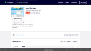 
                            5. seat24.se Omdömen - Trustpilot