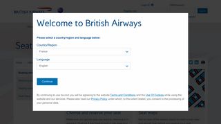 
                            7. Seating | Information | British Airways