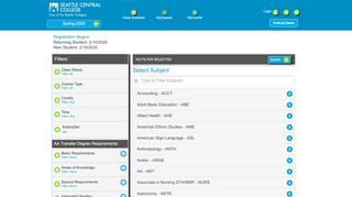 
                            5. Seattle Central Class Schedule