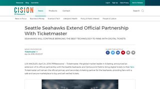 
                            5. Seattle Seahawks Extend Official Partnership With Ticketmaster