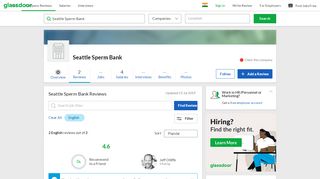 
                            10. Seattle Sperm Bank Reviews | Glassdoor.co.in