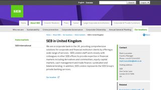 
                            12. SEB in United Kingdom | SEB