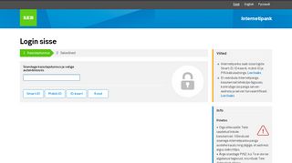 
                            1. SEB internetipanga menüüs