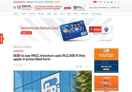 
                            10. SEBI to pay PACL investors upto Rs2,500 if they apply in prescribed ...