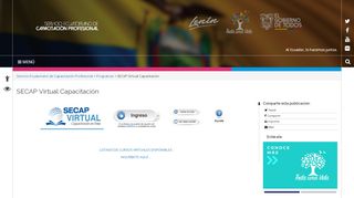 
                            4. SECAP Virtual Capacitación | Servicio Ecuatoriano de Capacitación ...