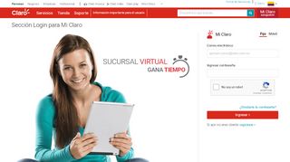 
                            7. Sección Login para Mi Claro