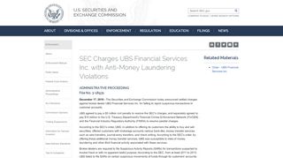 
                            9. SEC.gov | SEC Charges UBS Financial Services Inc. with Anti ...